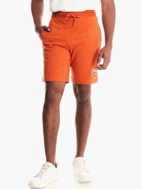 Polo Burnt Orange Sport Logo Sweat Shorts