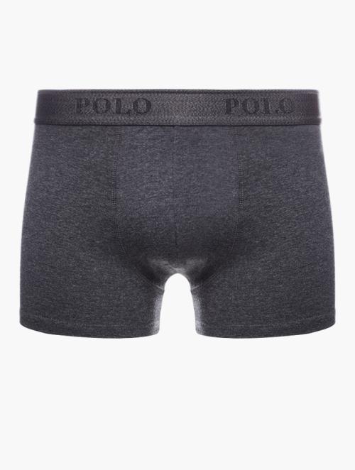 Polo Charcoal Plain Knit Boxer Briefs
