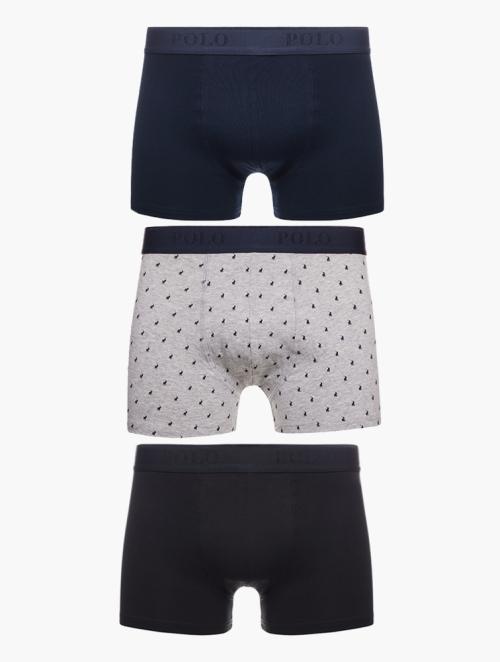 Polo Multi Basic Printed Boxers Briefs 3 Pack