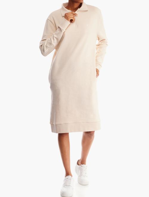 Polo Stone Quarter Zip Long Sleeve Sweat Dress