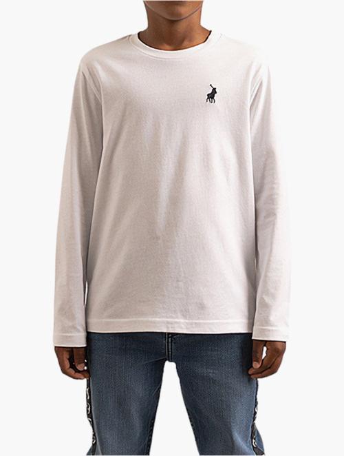 Polo White Ashton Long Sleeve Tee