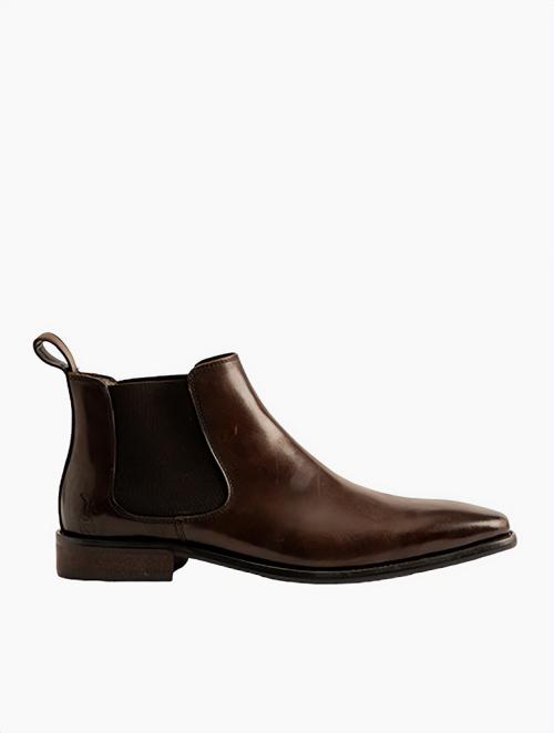 Polo Brown Low Rise Chelsea Ankle Boots
