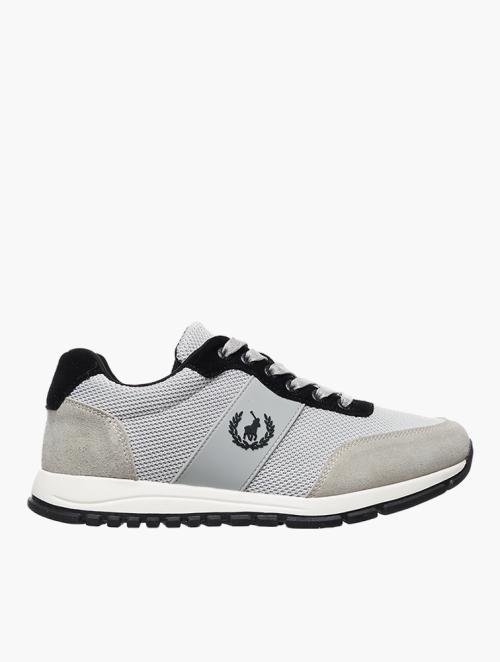 Polo Grey Crest Side Flash Knit Sneakers