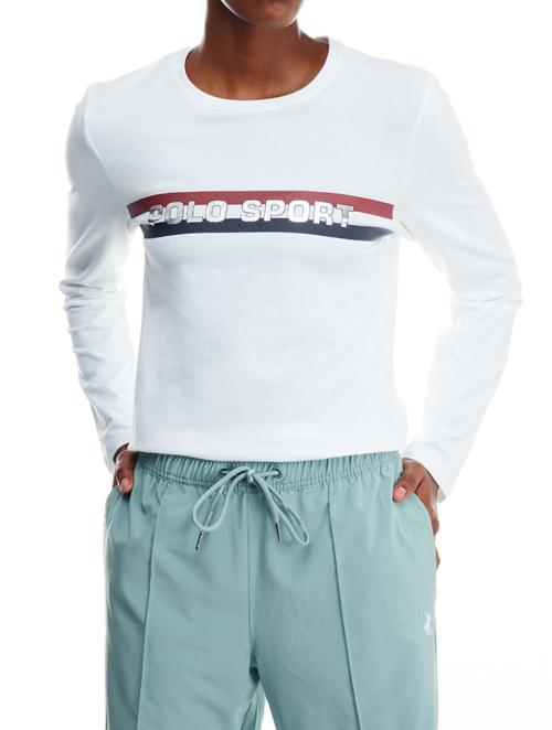 Polo White Sport Long Sleeve Top