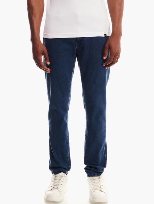 Polo Medium Wash Quarter Slant Slim Leg Denim Jeans