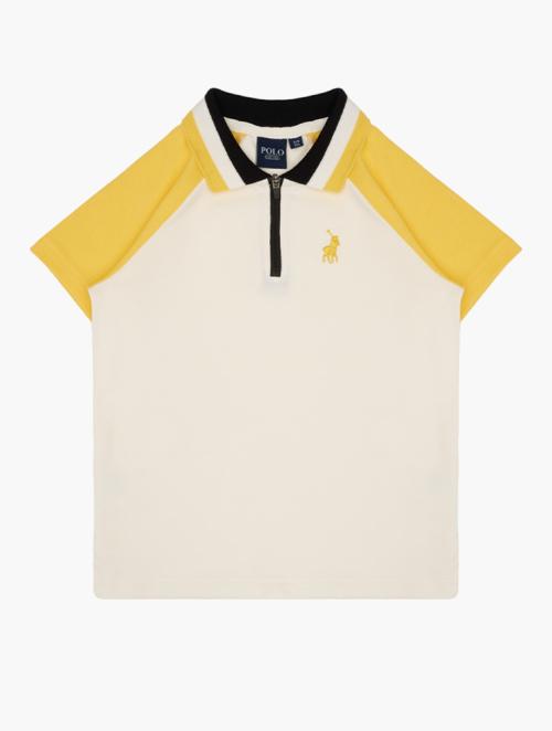 Polo Yellow Logo Short Sleeve Golfer