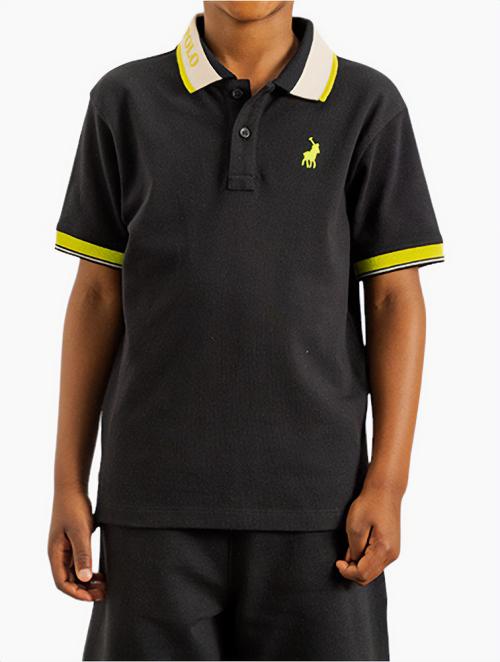 Polo Black Boys Craig Short Sleeve Golfer