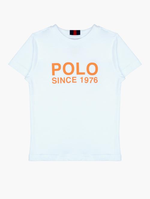 Polo White Logo Short Sleeve Tee