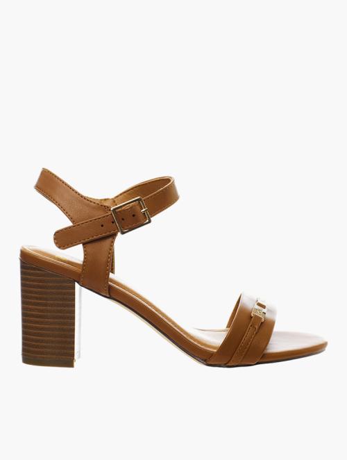 MyRunway  Shop Woolworths Black Ankle Strap Slingback Block Heel Sandals  for Women from