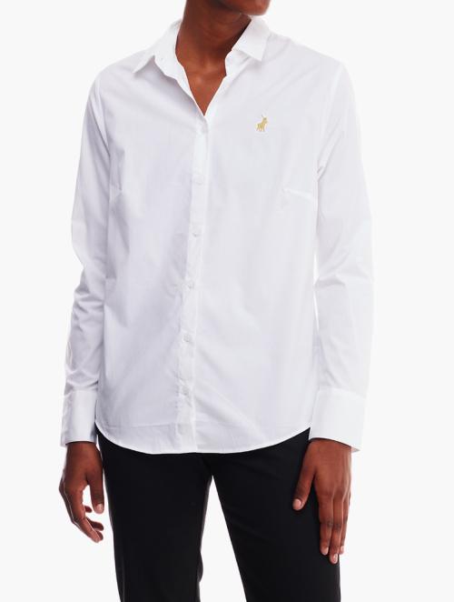 Polo White Kate Long Sleeve Shirt