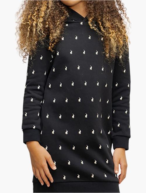 Polo Black Girls Keira Hooded Monogram Sweater Dress