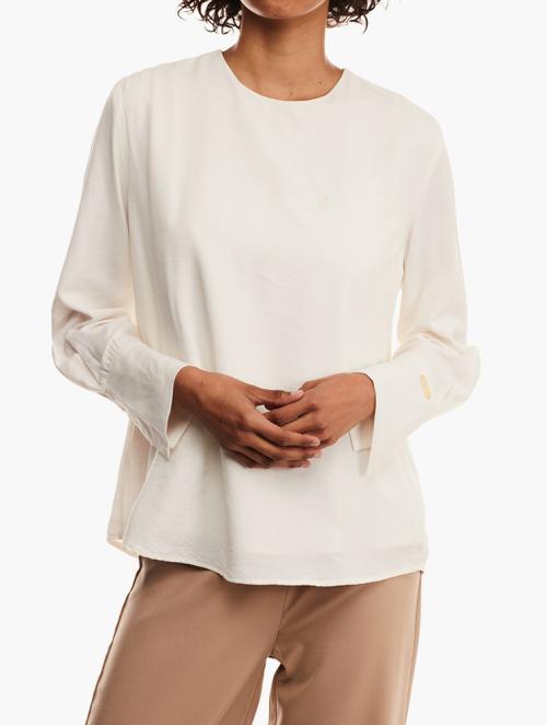 Polo Ecru Hailey Long Sleeve Blouse