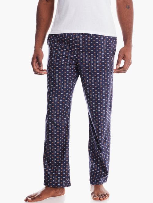 Polo Navy Pattern Woven Pyjama Pants