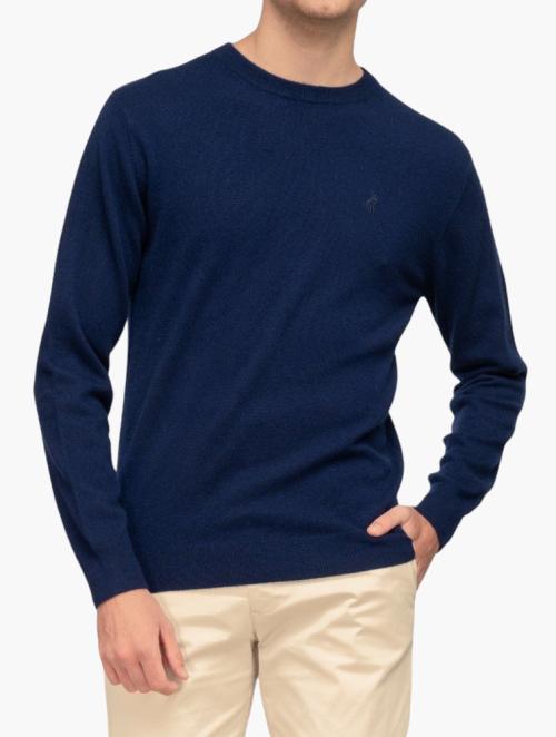 Polo Navy Long Sleeve Crew Cashmere Knitwear