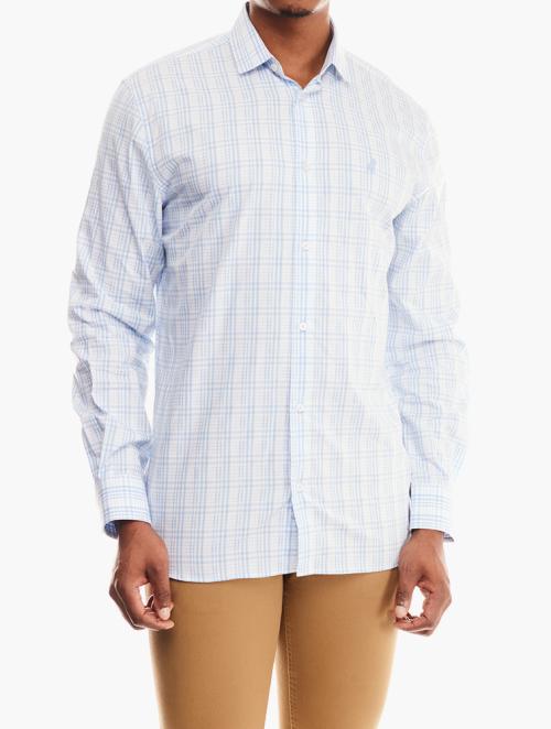 Polo Blue Premium Long Sleeve Check Shirt