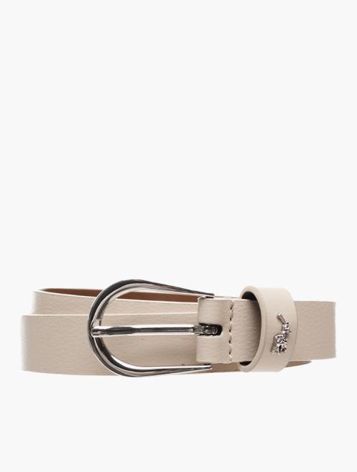 Polo Cream Reversible Leather Belt