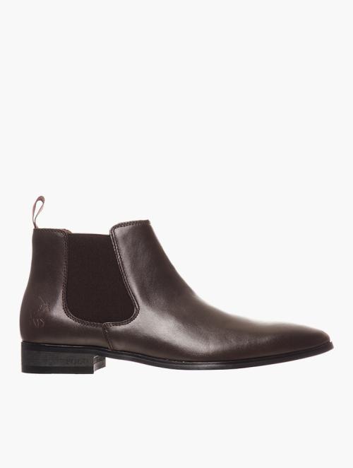 Polo Brown Leather Chelsea Boots