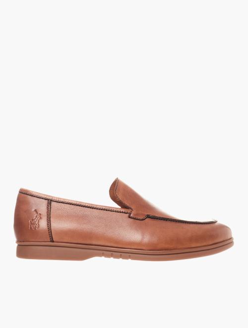 Polo Tan Casual Leather Slip On