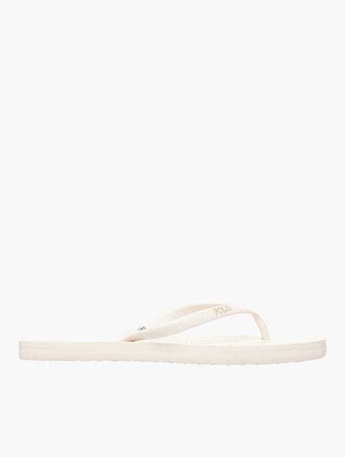 Polo Off White African Print Flip Flops