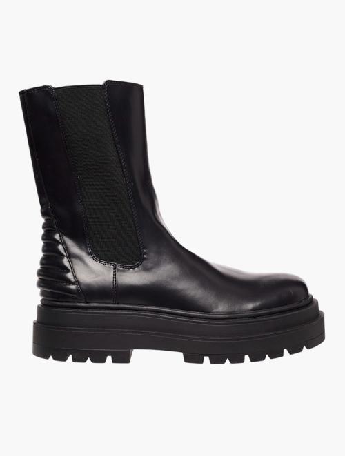 Pull & Bear Black Chunky Ankle Boots
