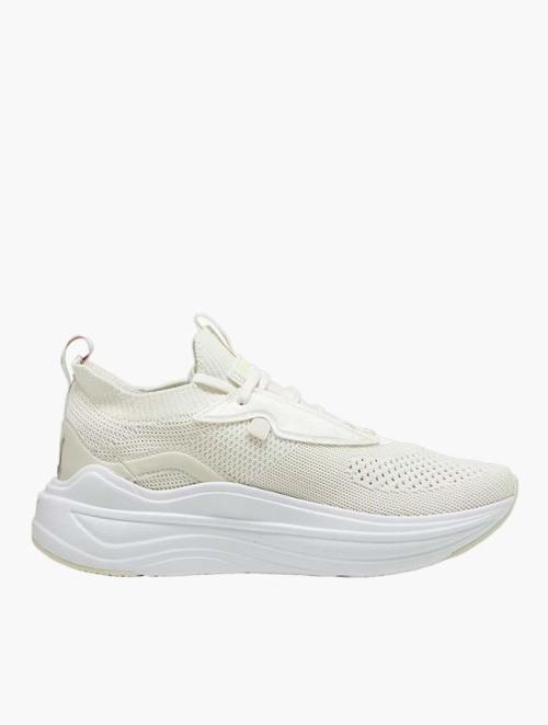 PUMA Warm White & Pink Softride Stakd Running Shoes