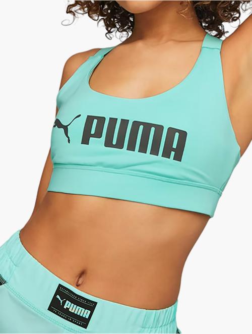 PUMA Electric Peppermint Mid Impact Training Bra