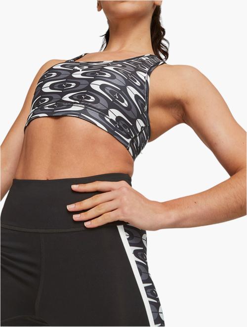 PUMA Black & Concept AOP 4Keeps Graphic Training Bra