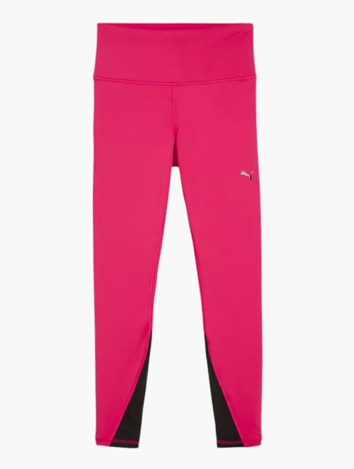 PUMA Garnet Rose & Black Train All Day 7/8ths Training Tights