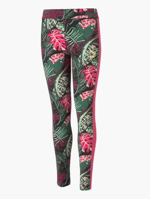 PUMA Glowing Pink T7 Vacay Queen Printed Leggings