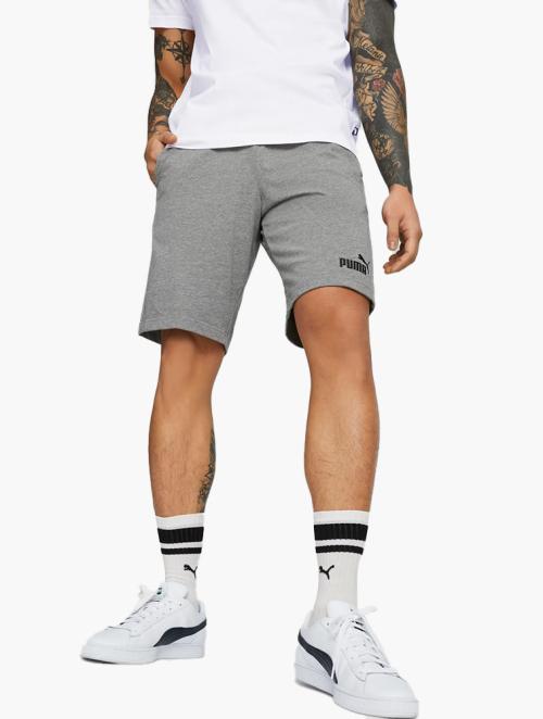 PUMA Medium Grey Heather Essentials Jersey Shorts