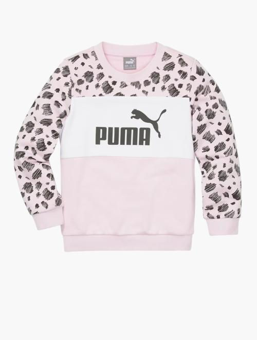 PUMA Pearl Pink Essentials+ Mates Crew Neck Sweater