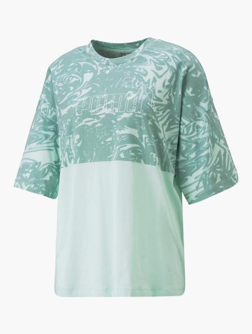 PUMA Green Minty Burst Power Summer T-Shirt