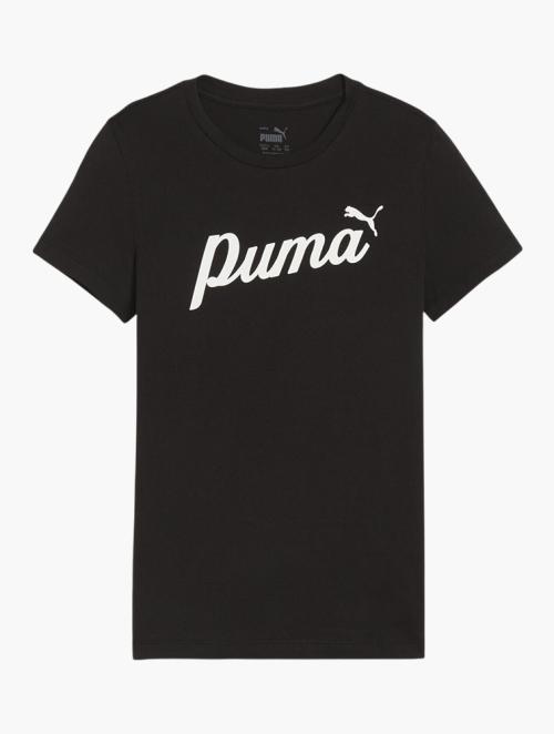 PUMA Black Essentials+ Script Tee