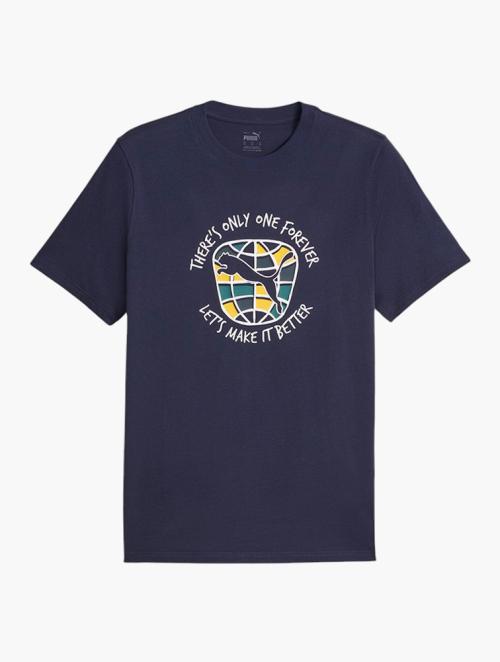 PUMA Navy Graphics Forever Better Tee