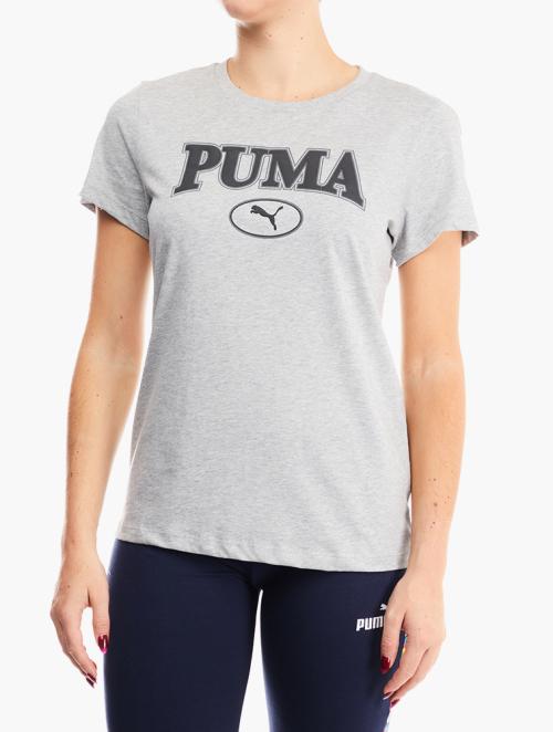 PUMA Light Grey Heather Squad Graphic Tee
