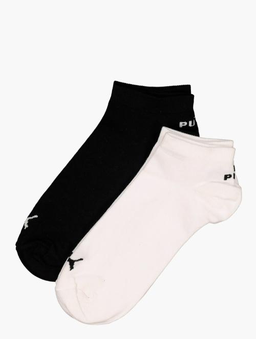 PUMA White & Black Ankle Sneaker Socks 2 Pack