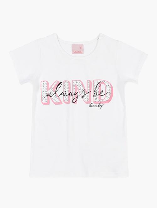 Quimby Be Kind Tee & Shorts Set - White