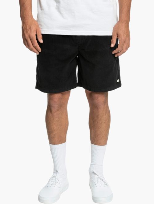 Quiksilver Black Taxer Cord Shorts