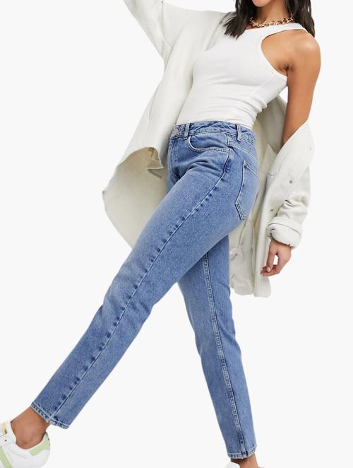 Reclaimed Vintage Blue 90s Straight Leg Denim Jeans