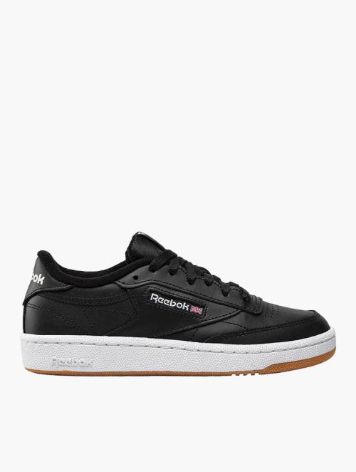 Reebok Black & White Club C 85 Lace Up Sneakers