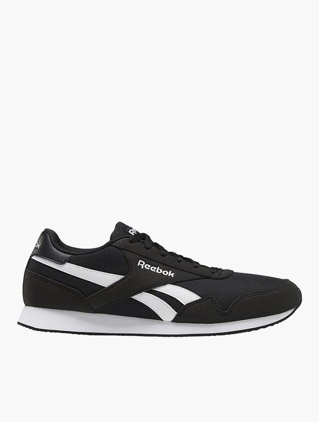 Reebok Black & White Faux Leather Royal Classic Jogger 3 Shoes