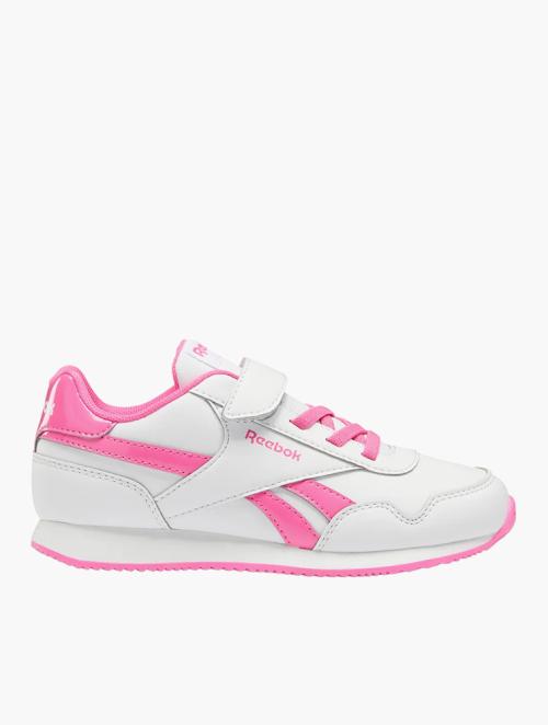 Reebok White & Atomic Pink Royal Classic Jog 3 Sneakers