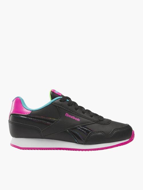 Reebok Core Black & Laser Pink Royal Cl Jog 3.0 Sneakers