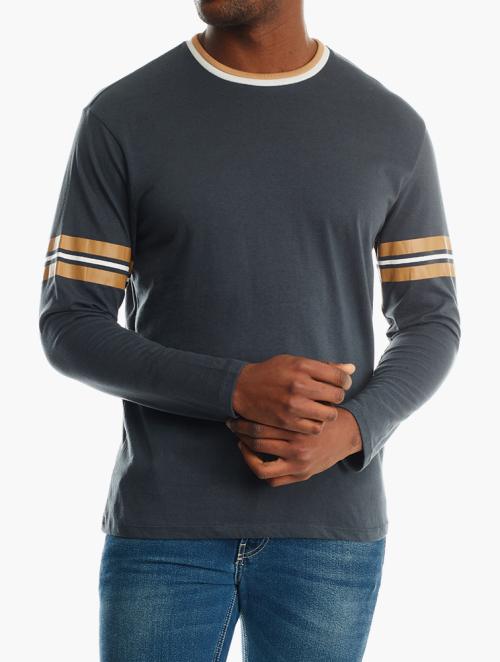 RFO Navy With Gold Crew Neck Sweat Top 