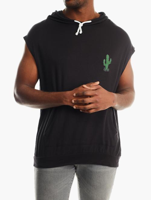 RFO  Black Sleeveless Hoody 