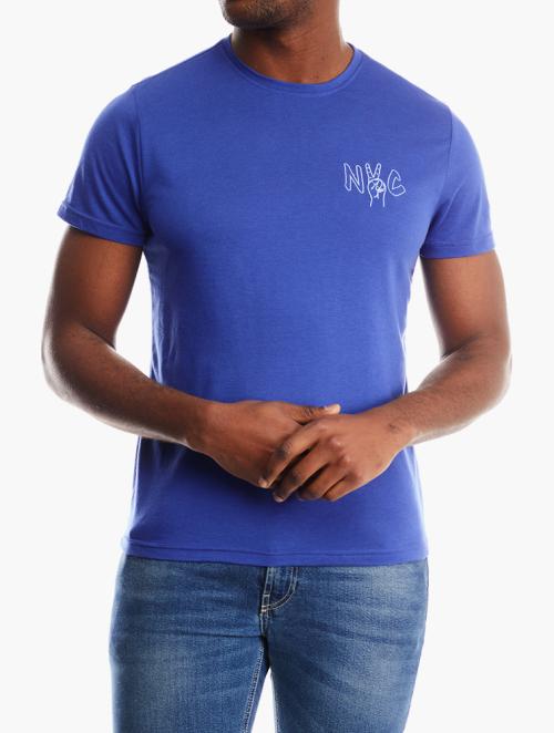 RFO  Cobalt Emb Crew Neck Tee