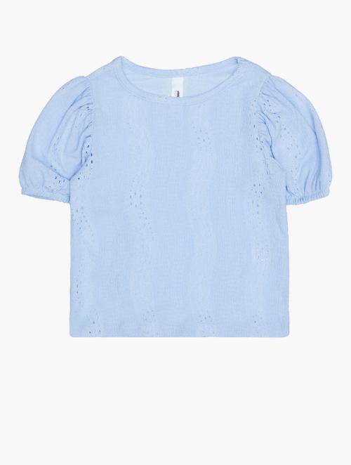 RFO Girls Blue Puff Sleeve Top Co-Ord