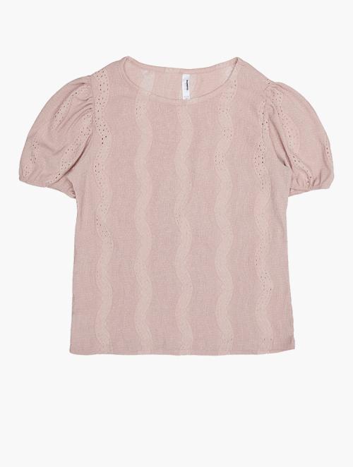 RFO Girls Blush Puff Sleeve Top Co-Ord