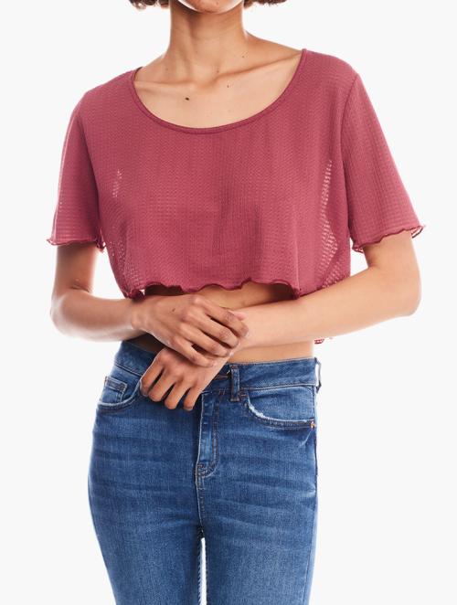 RFO  Pink S/S Cropped Top