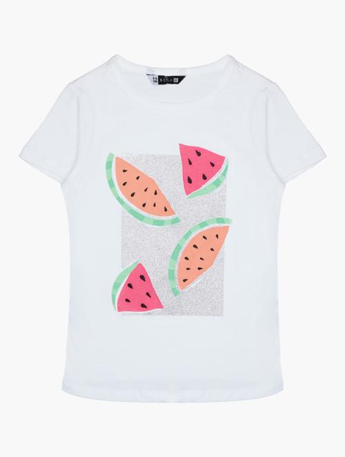 RFO Girls White Fosch Kids Recall Pre Tee 